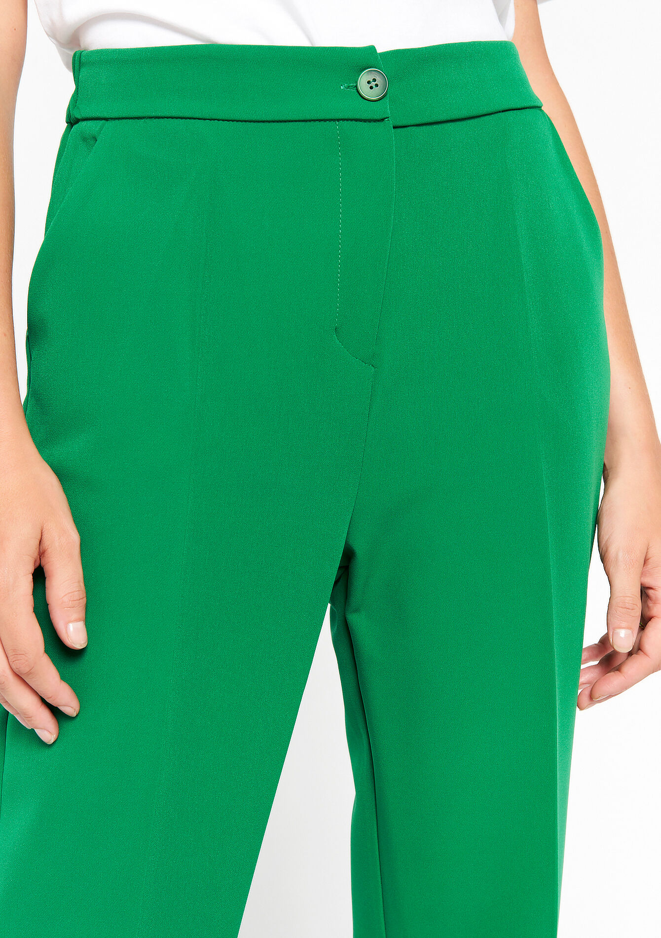 Suiting trousers - GREEN APPLE - 06100560_1783
