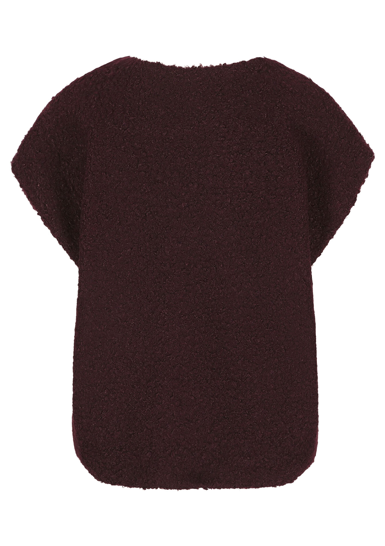 Mouwloos vest met structuur, Mouwloos vest met structuur - BORDEAUX WINE - 09001525_5514