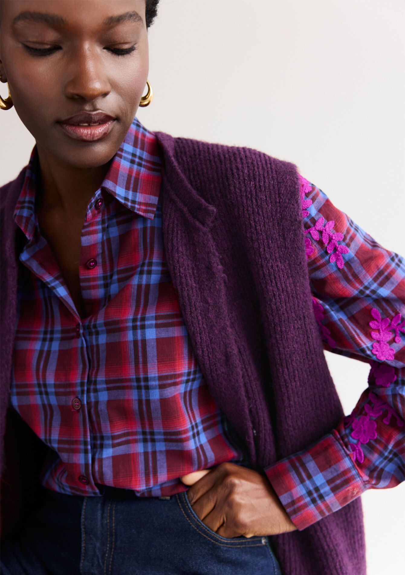 Zachte mouwloze gilet, Zachte mouwloze gilet, , back