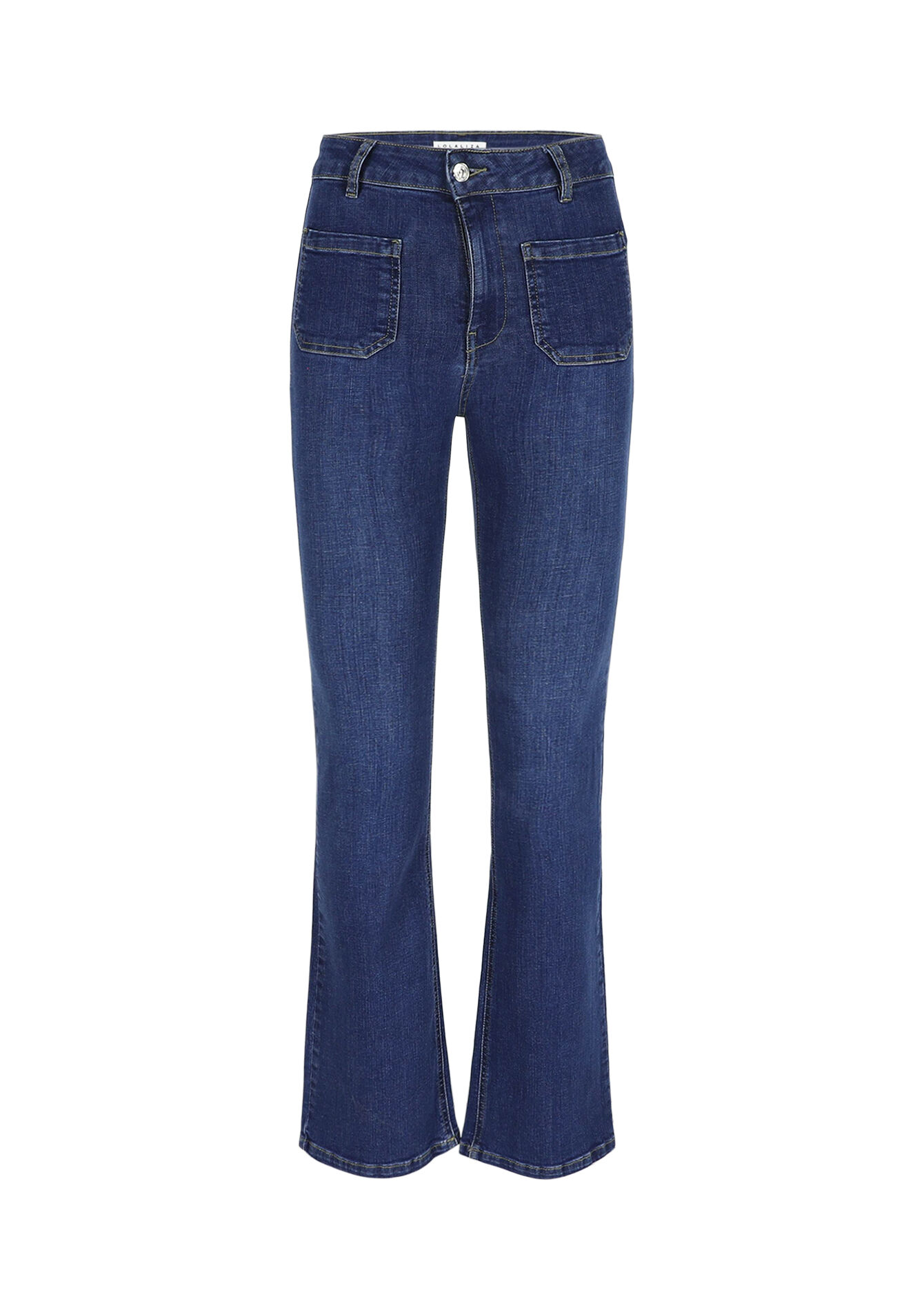 Jean bootcut taille haute, Jean bootcut taille haute - DARK BLUE - 22000582_0501