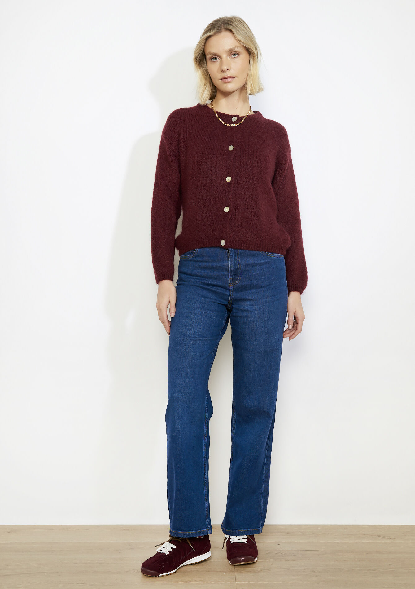 Gilet boutonné moelleux, Gilet boutonné moelleux - BORDEAU WINE - 04101383_1467