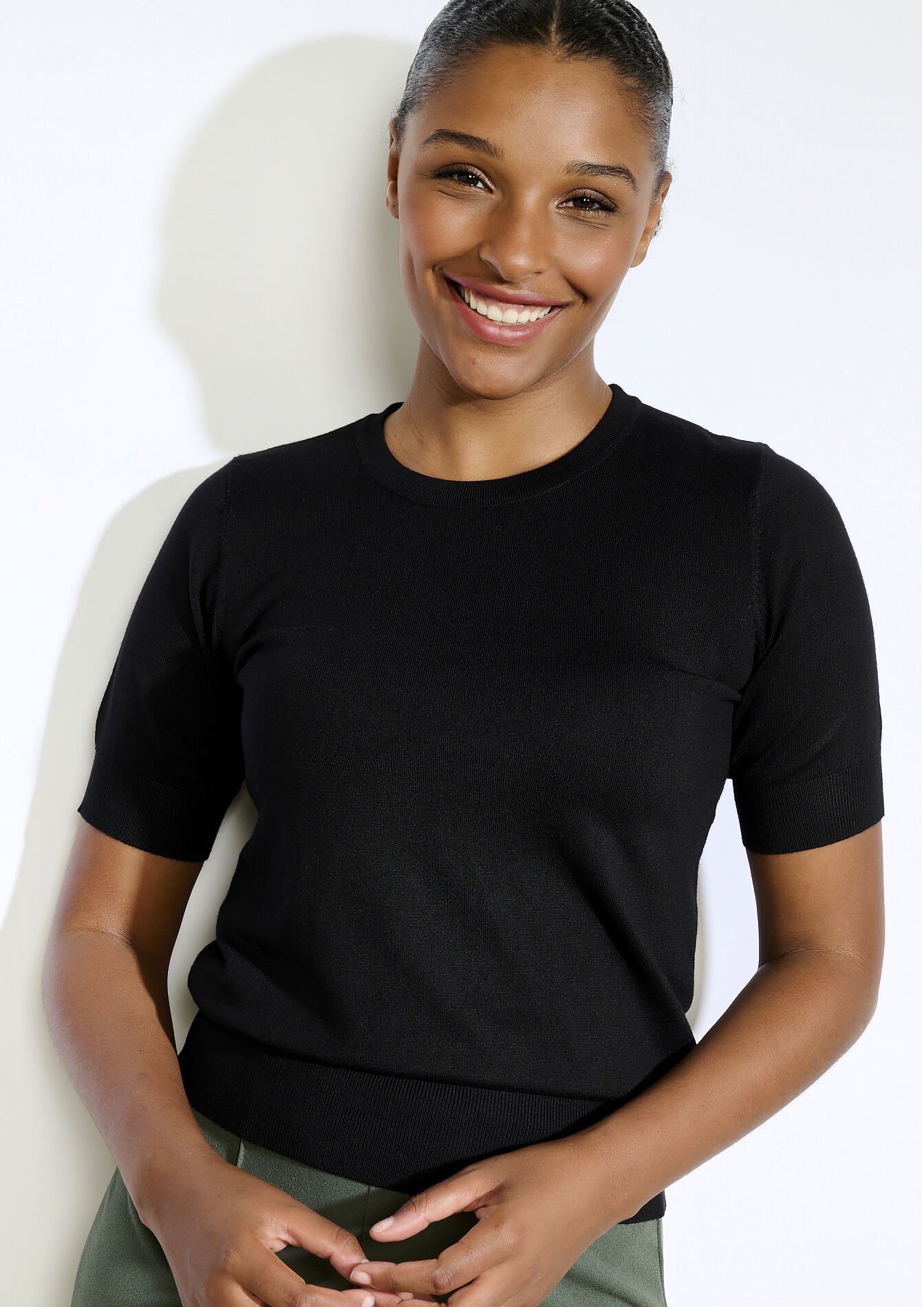 Geribbelde trui, Geribbelde trui - BLACK - 04006902_1119