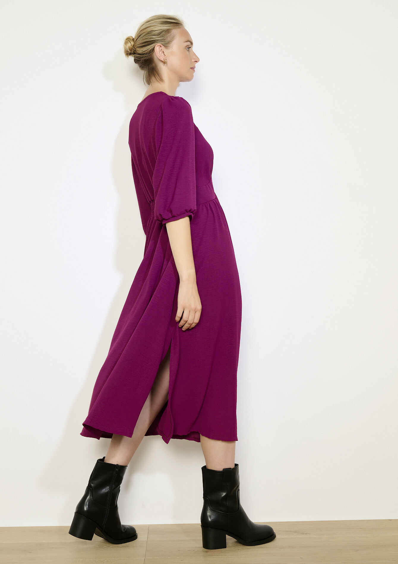 Soepele midi-jurk, Soepele midi-jurk - VIOLINE - 08104340_2576