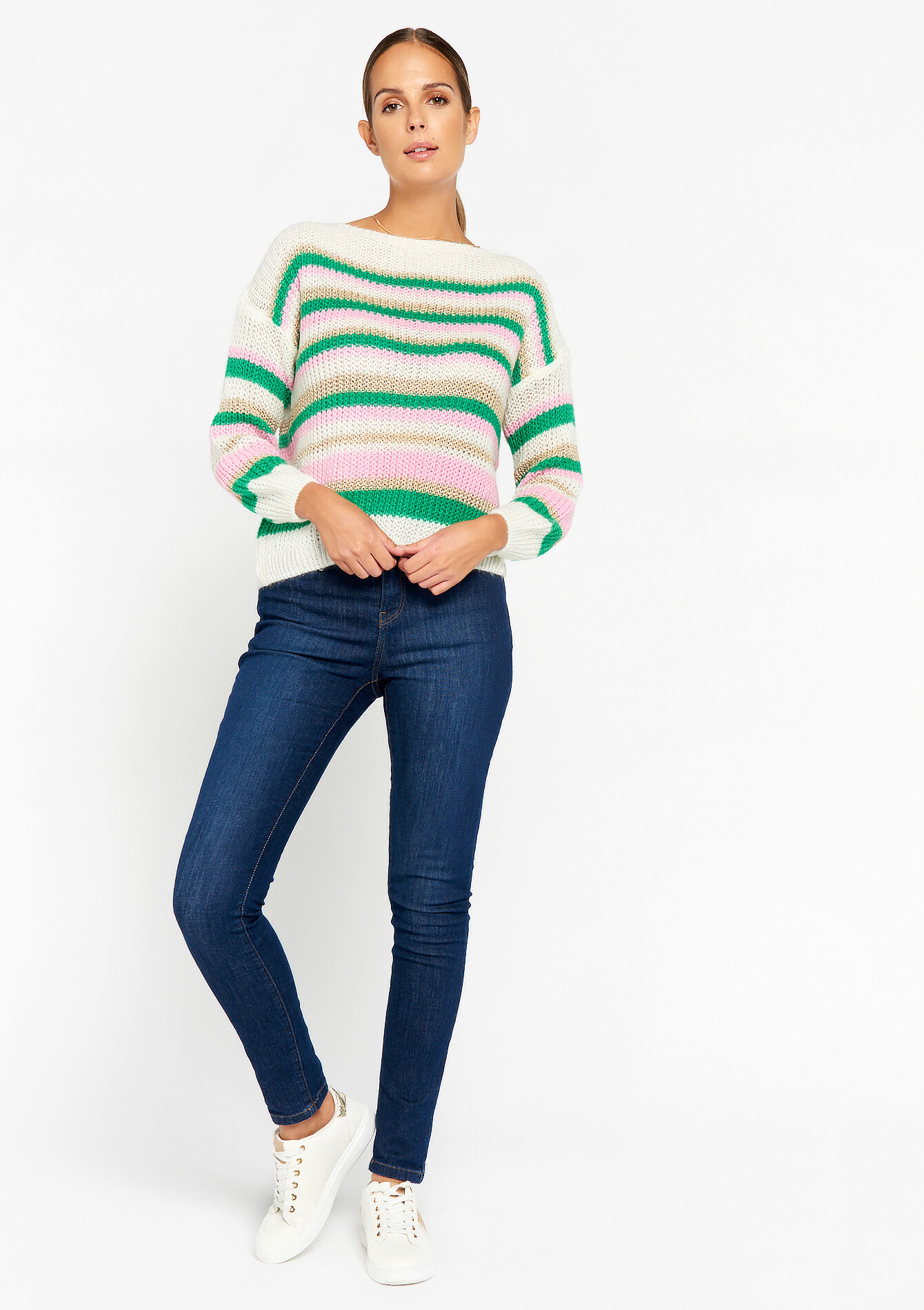 Pullover with colour block, Pullover with colour block - PINK BUBBLEGUM - 04006277_1477