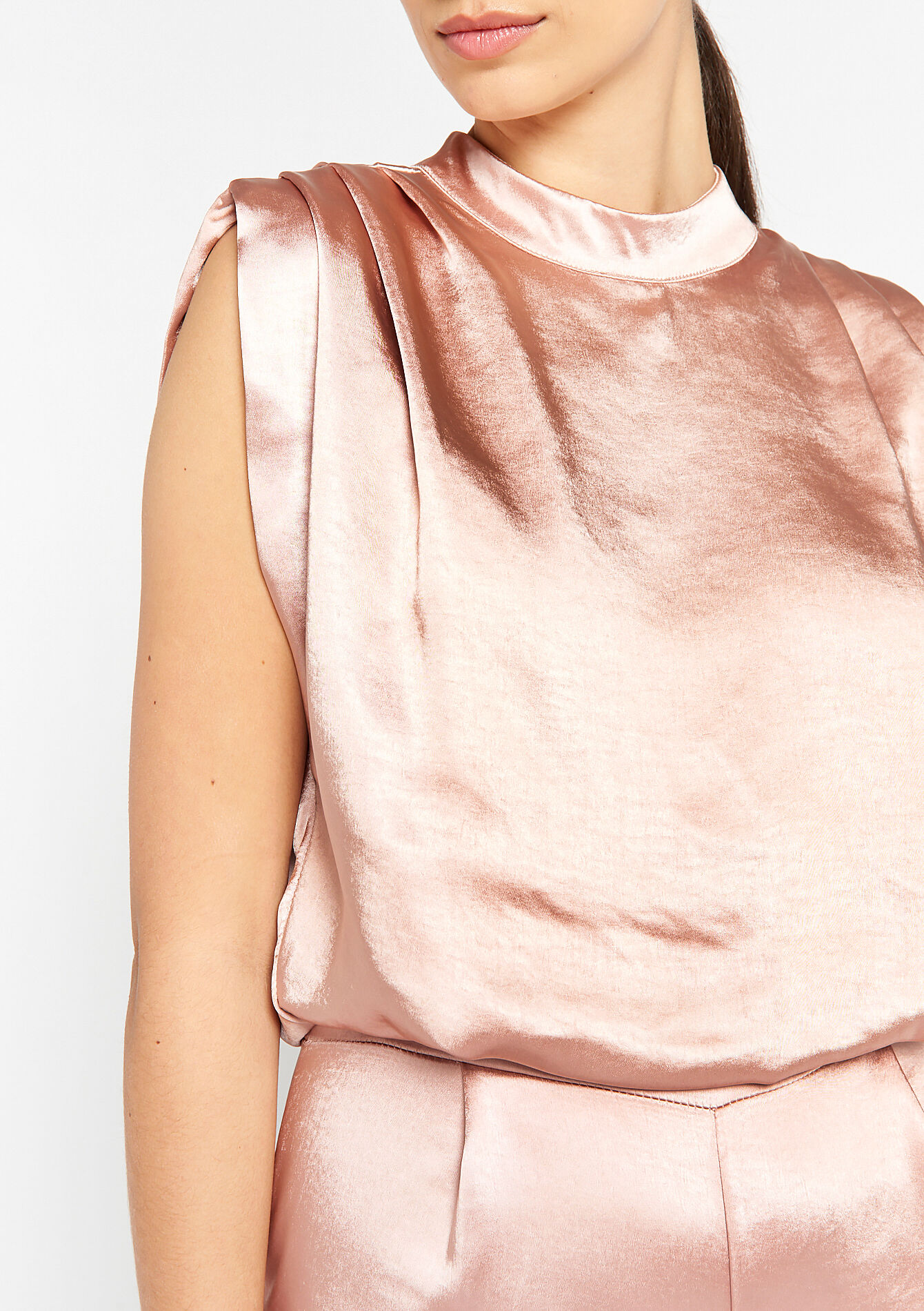 Satijnen jumpsuit - COSMETIC PINK - 06004384_5733