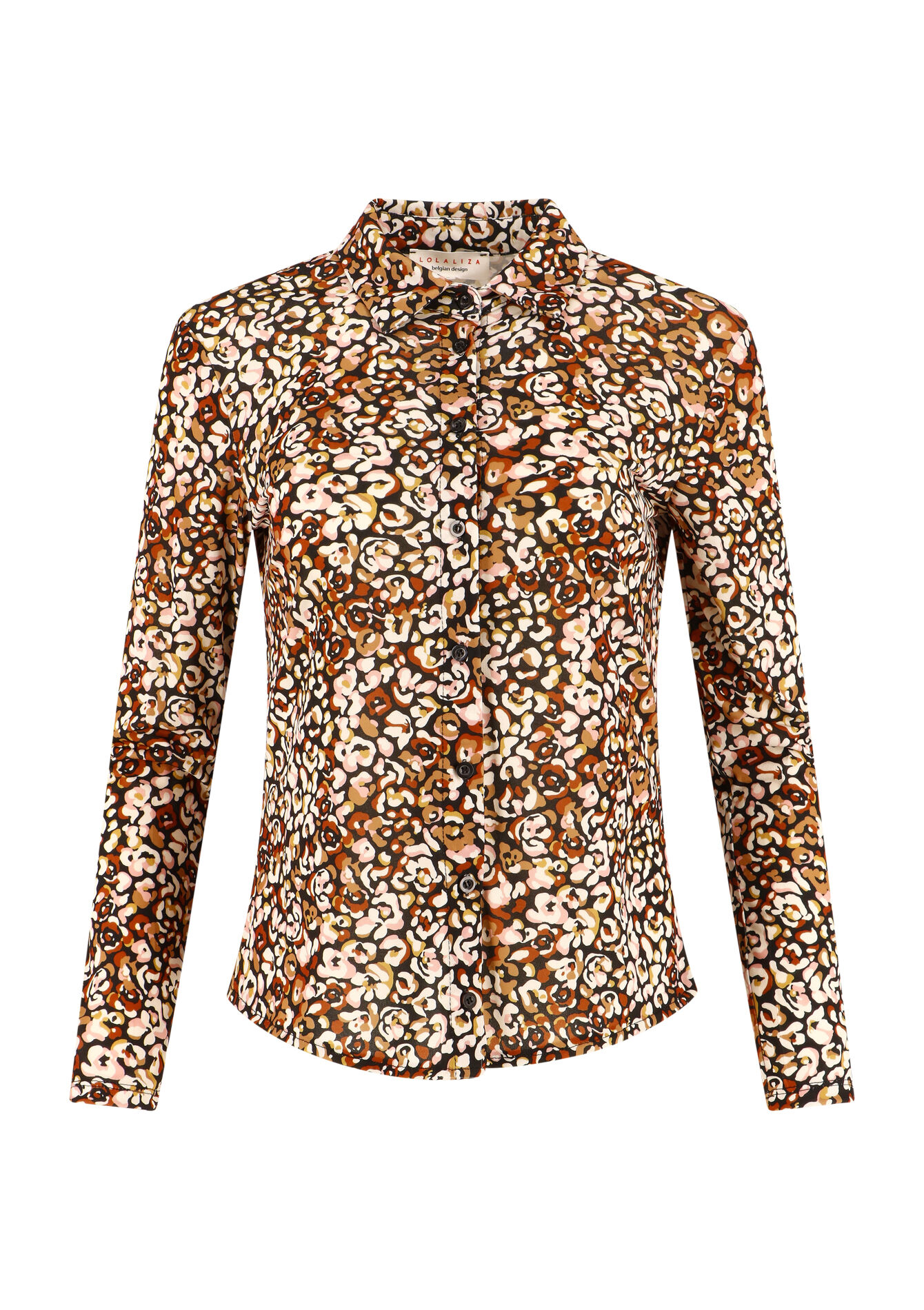 Shirt with animal print, Shirt with animal print - CAMEL GINGER - 02400264