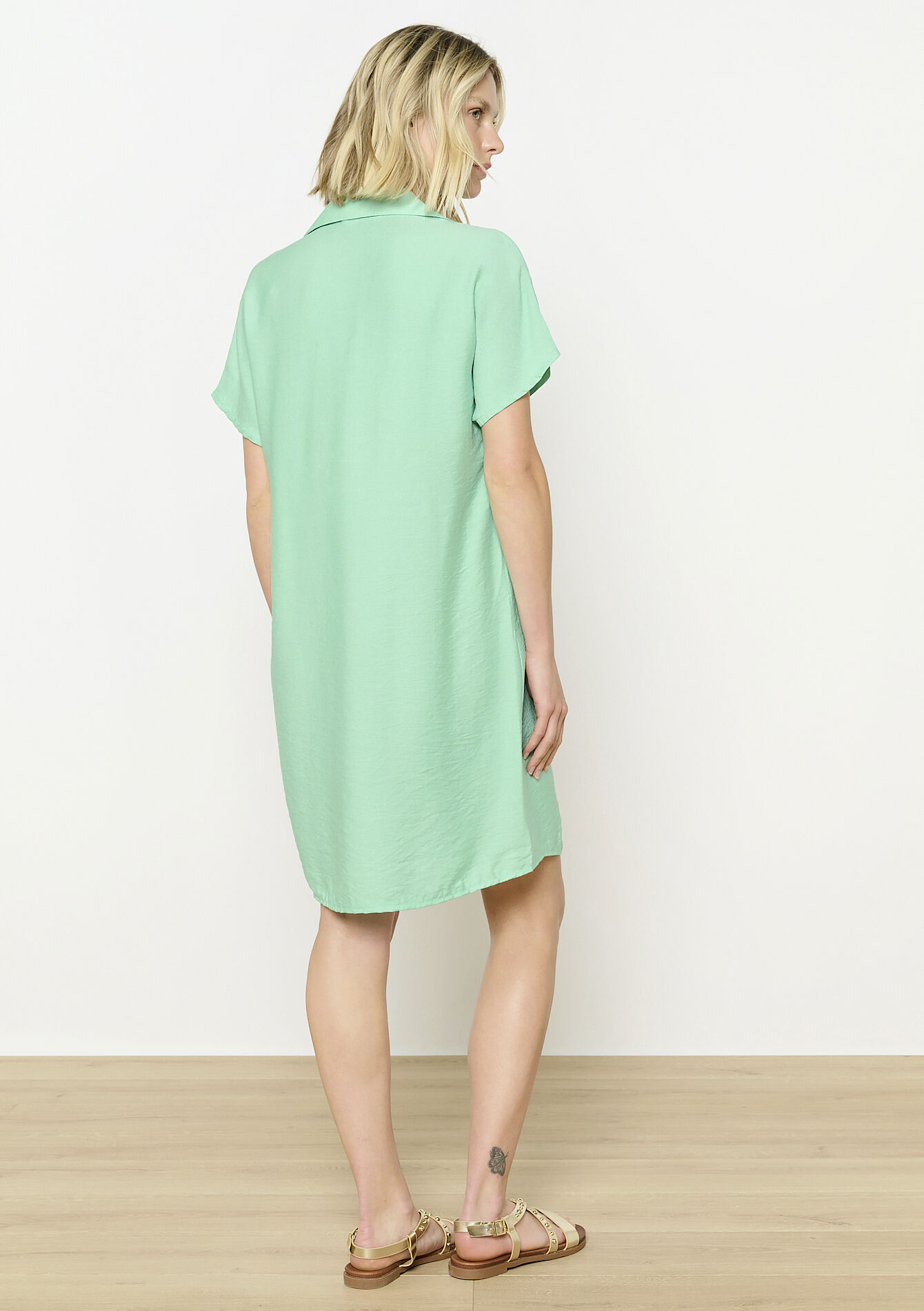 Korte overhemdjurk, Korte overhemdjurk - MINT GREEN - 08104132_1723