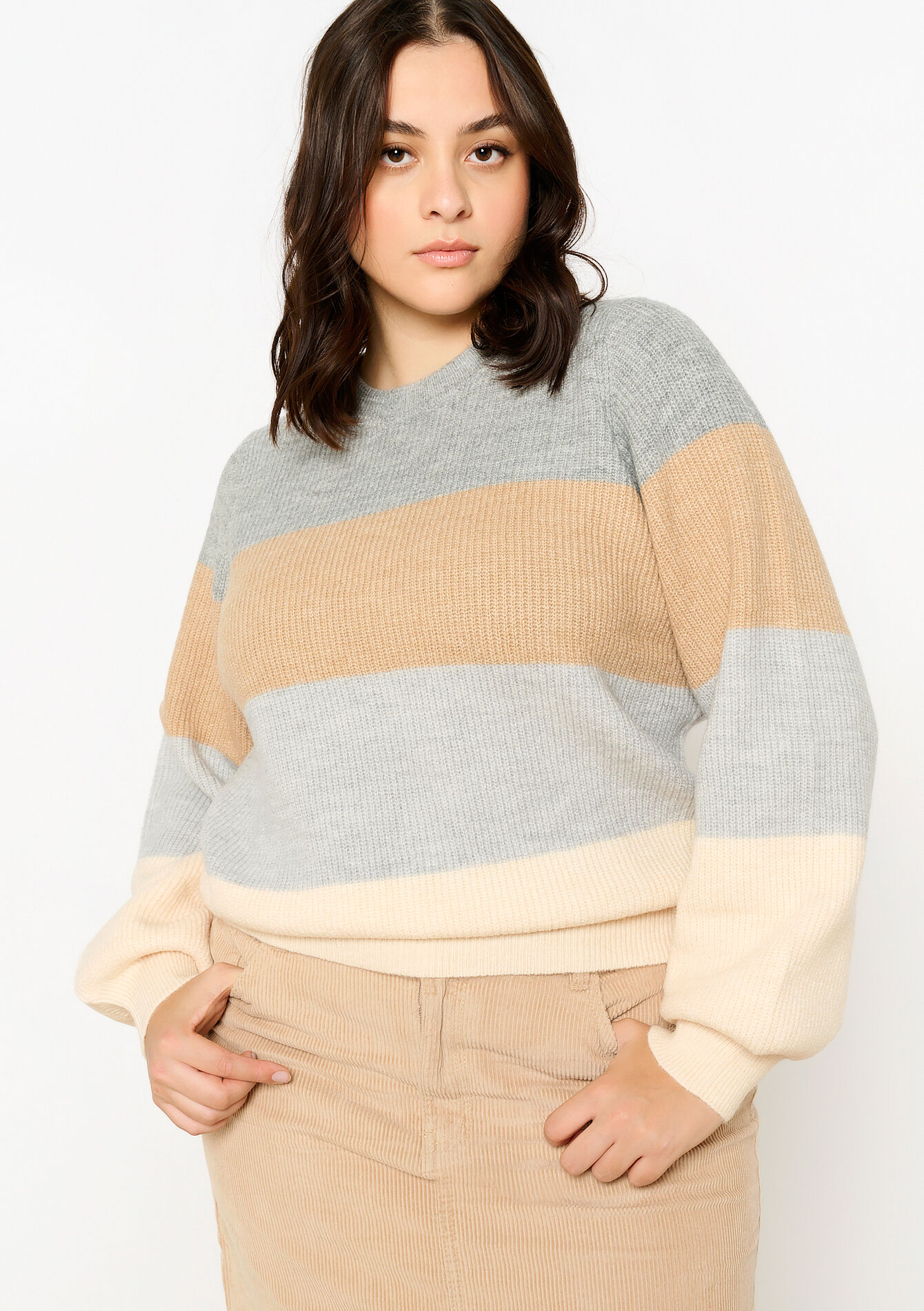 Trui met colourblock, Trui met colourblock, , back