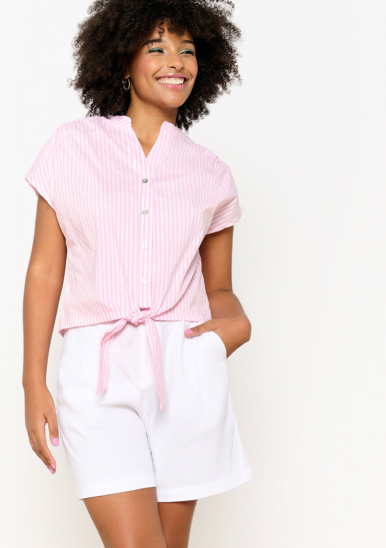 Hemd met korte mouwen, Hemd met korte mouwen - LIGHT PINK - 05702489_1303