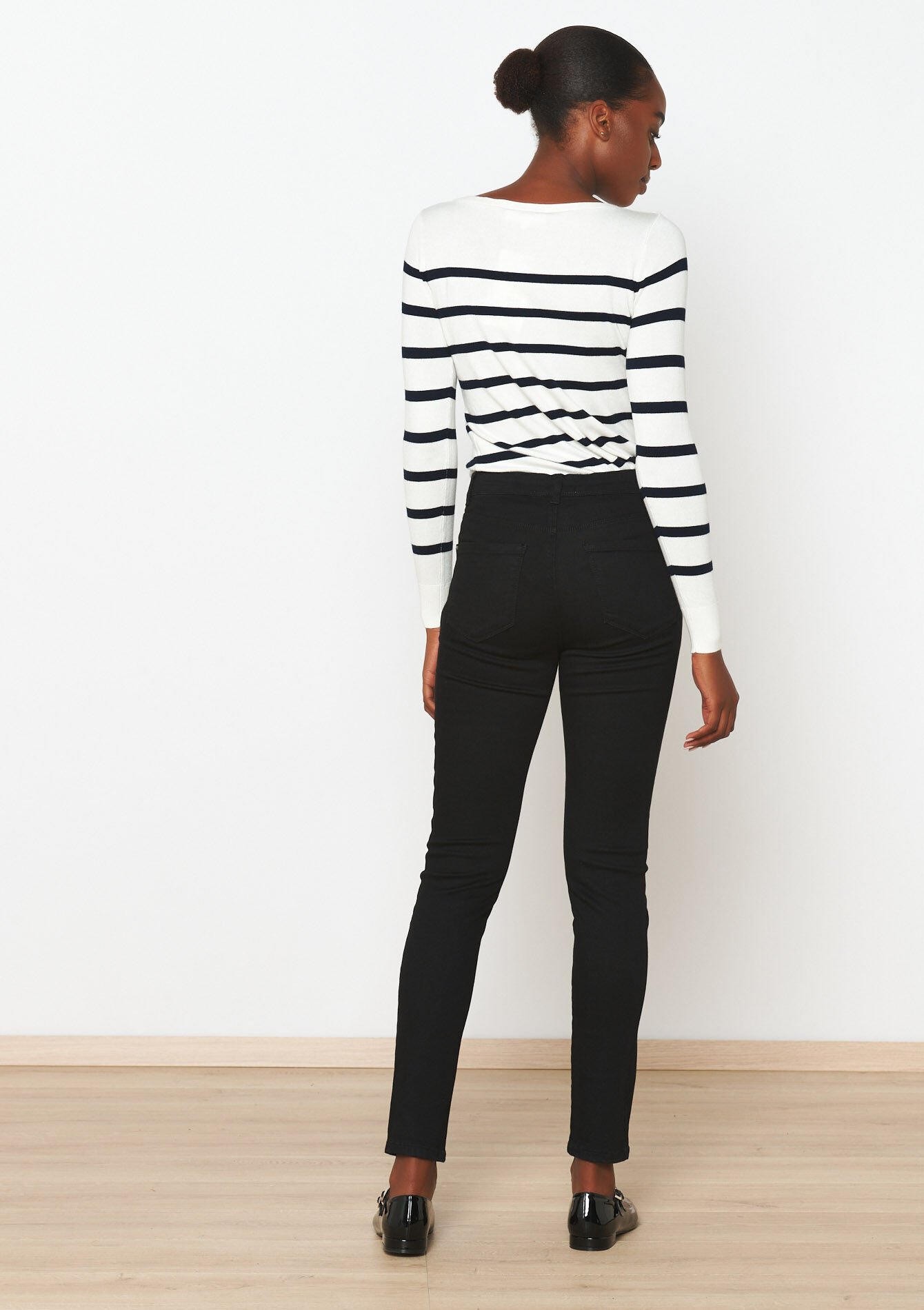 Multiple size slimfit trousers, Multiple size slimfit trousers - BLACK - 06004519_1119