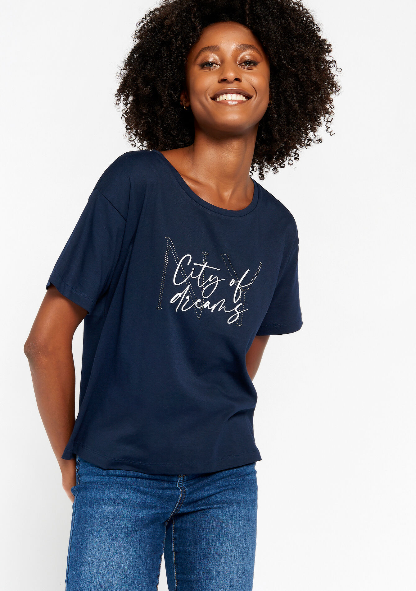 T-shirt avec illustration - NAVY BASIC - 02301423_2723