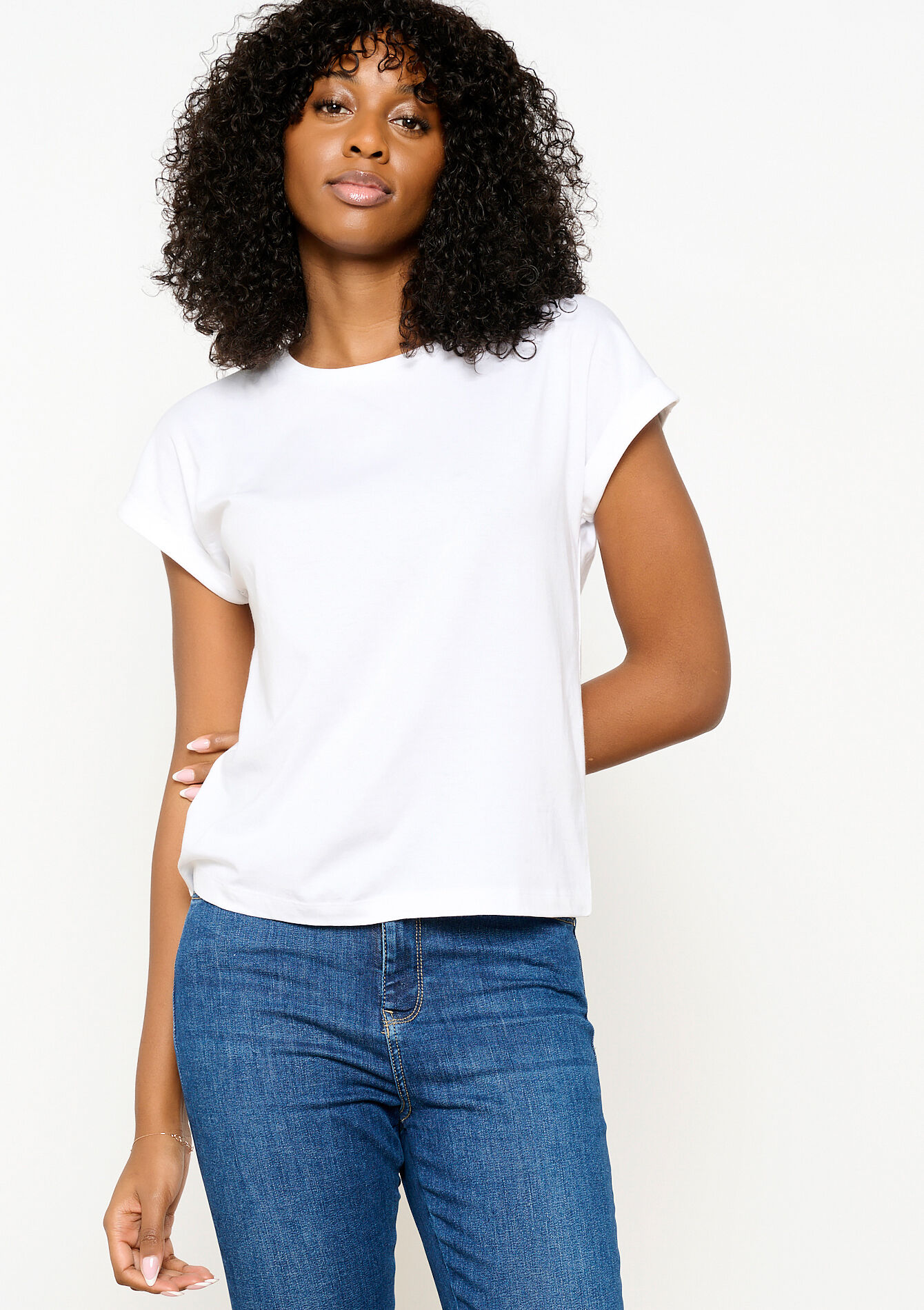 Basic T-shirt, Basic T-shirt - OPTICAL WHITE - 02301630_1019