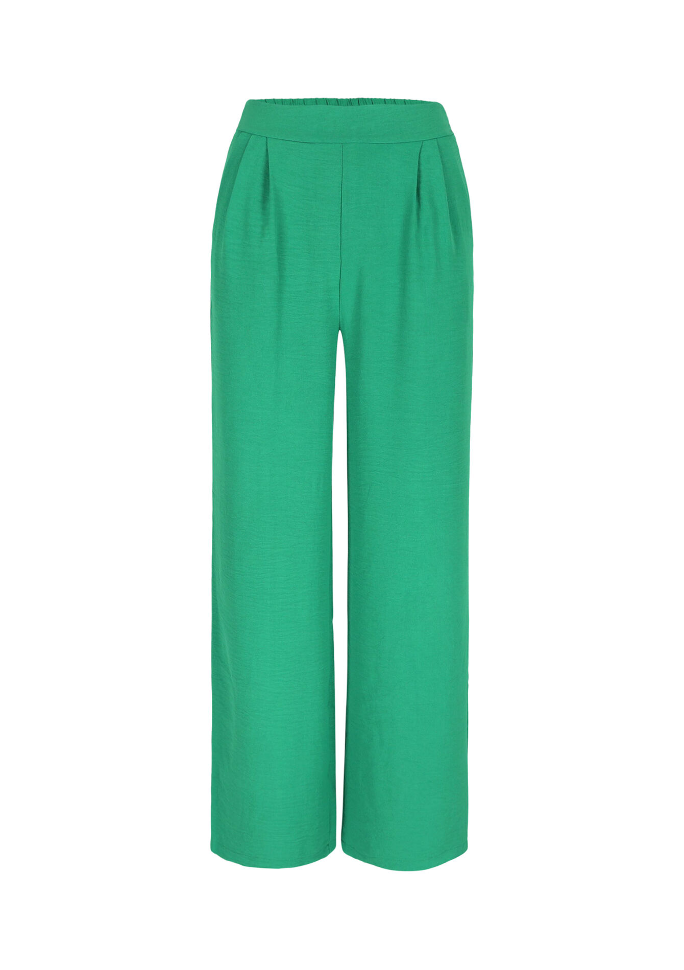 Wijde pantalon - EMERALD GREEN - 06600821_414
