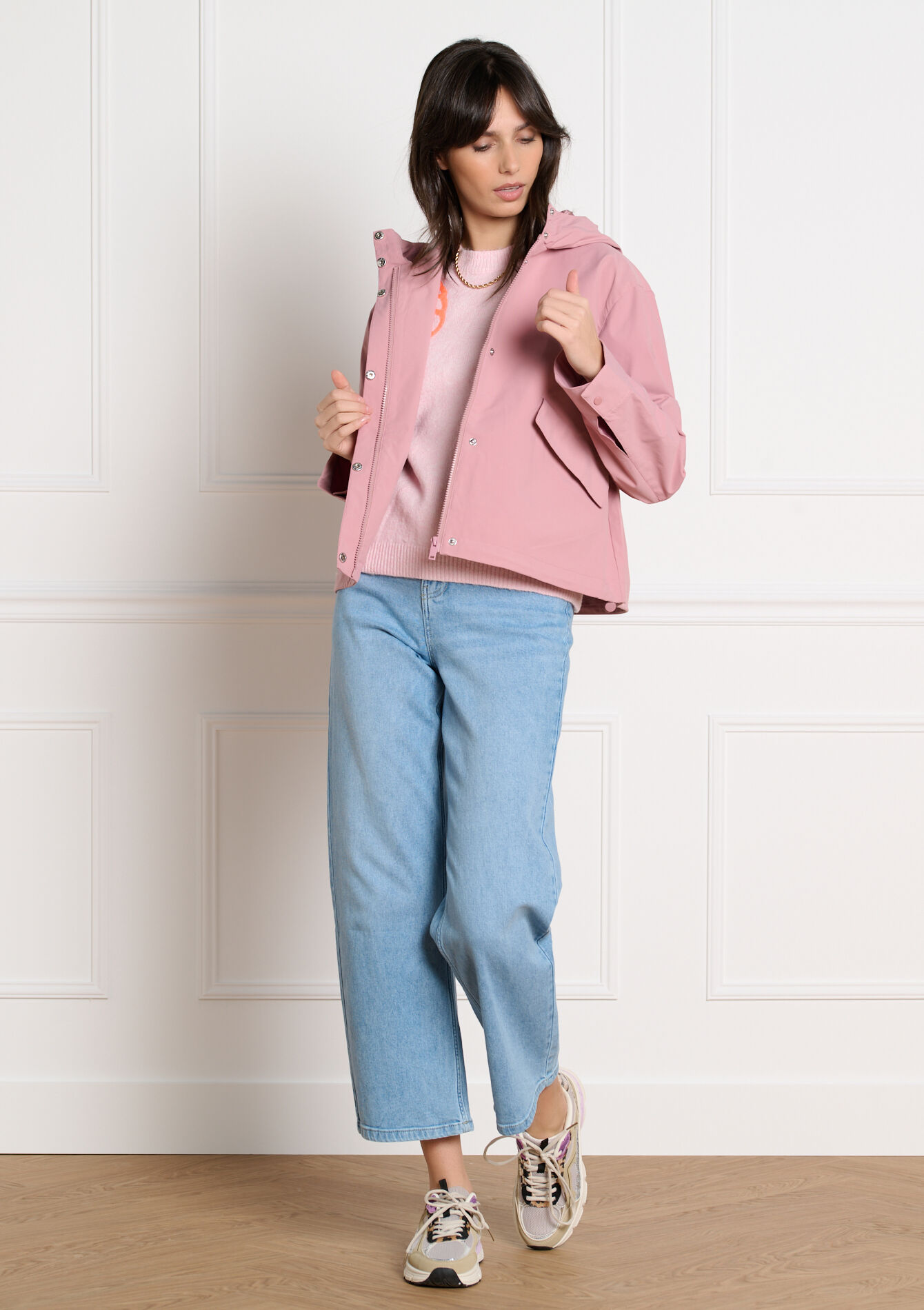 Veste imperméable à capuche - COSMETIC PINK - 23000792_5733