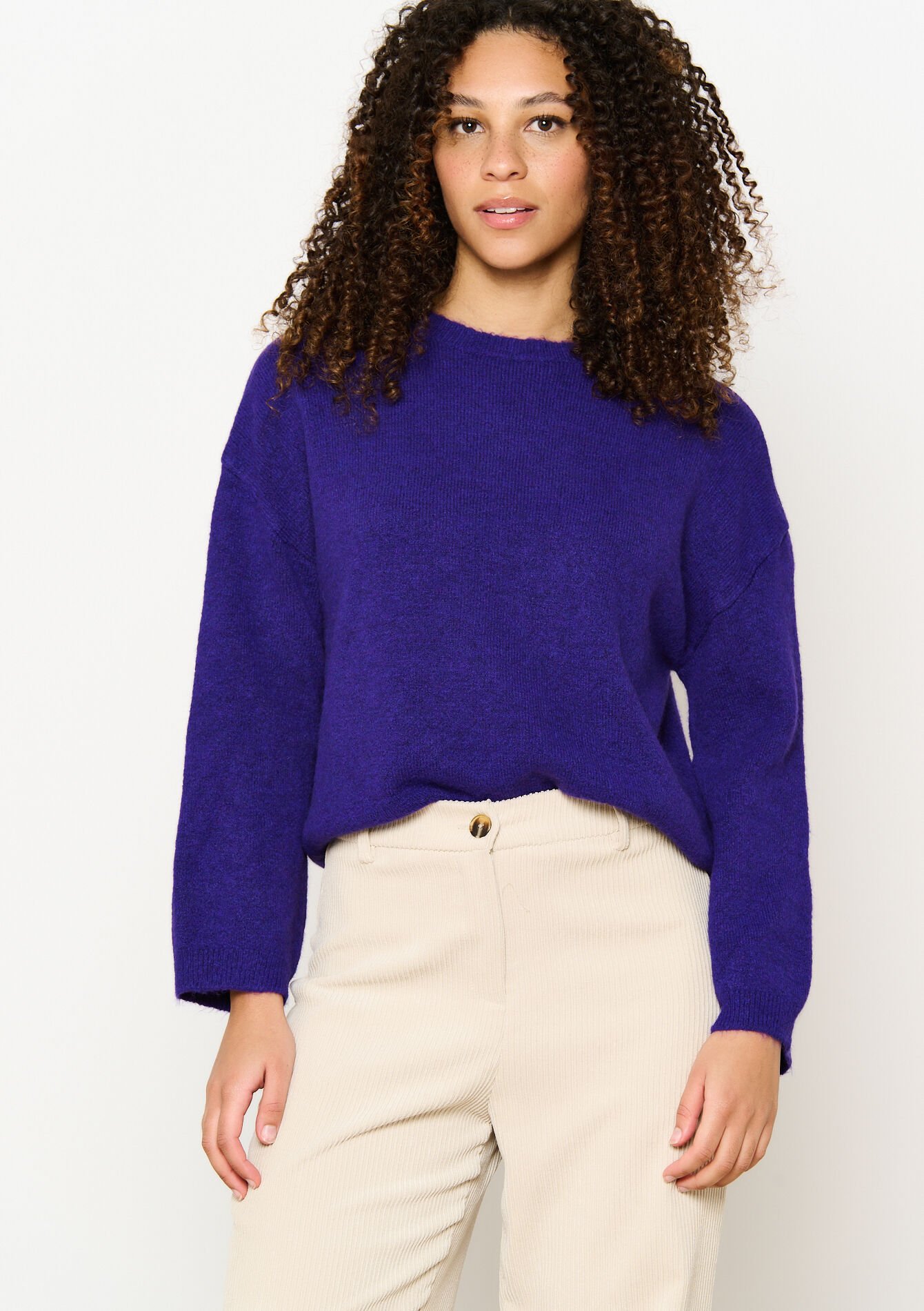 Trui met afhangende mouwen, Trui met afhangende mouwen - PURPLE - 04006775_5902