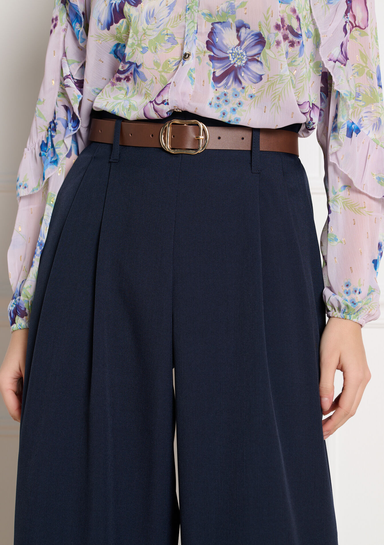 Pantalon fluide habillé - NAVY BASIC - 06601117_2723