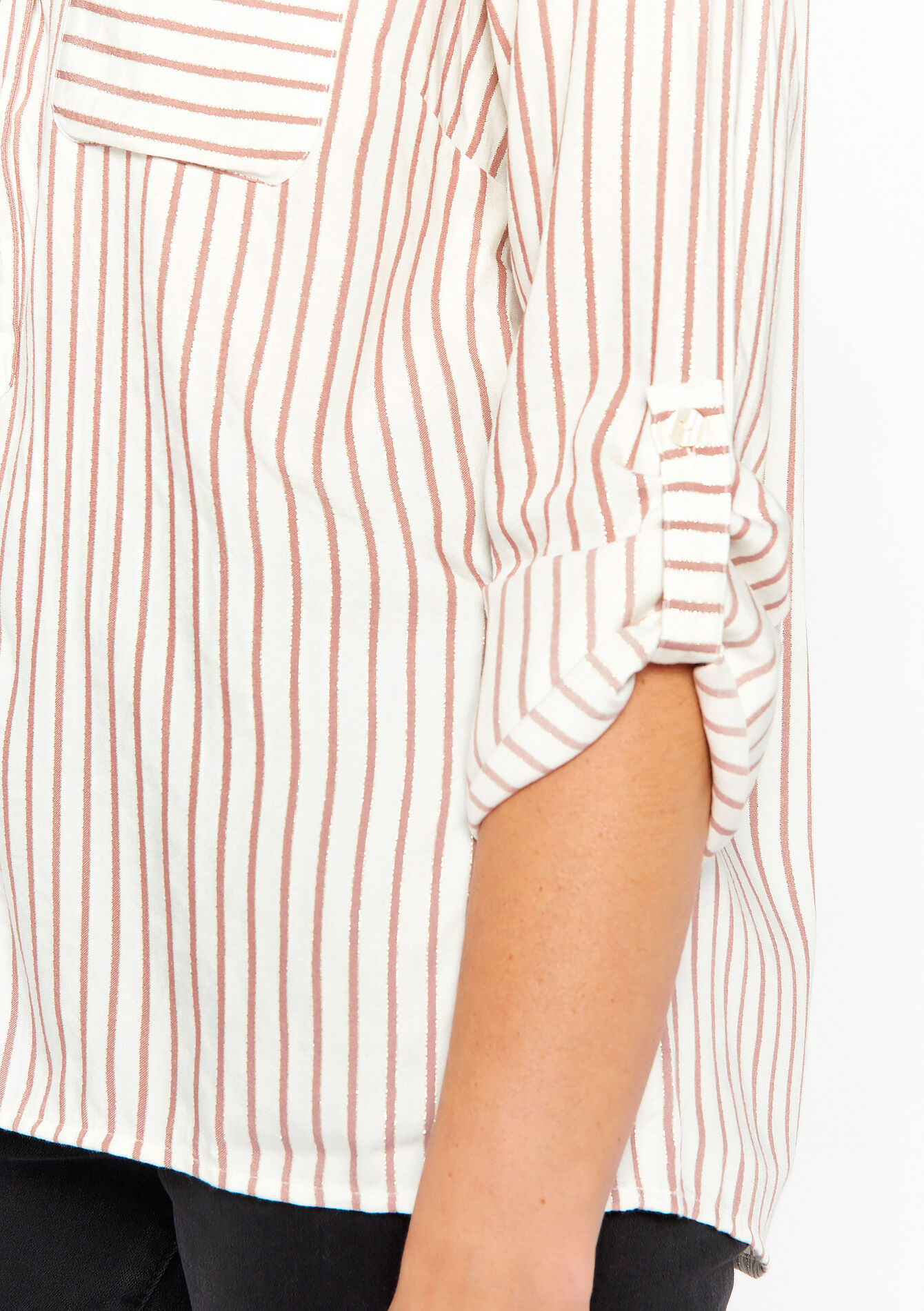 Gestreept hemd , Gestreept hemd - COSMETIC PINK - 05702264_5733