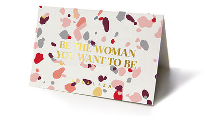 Carte cadeau  - BE THE WOMAN YOU WANT TO BE - 993290