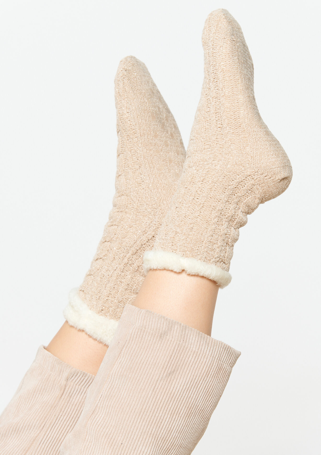 Lined socks with lurex, Lined socks with lurex - OFFWHITE - 17101059_1001