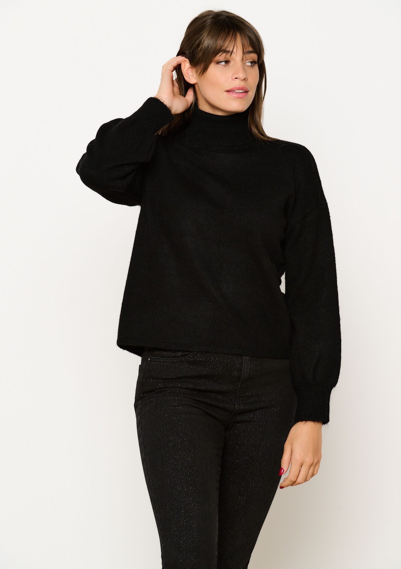 Trui met rolkraag, Trui met rolkraag - BLACK - 04101156_1119