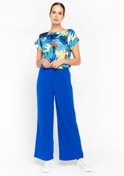 Wide-leg trousers - ELECTRIC BLUE - 06600722_1619