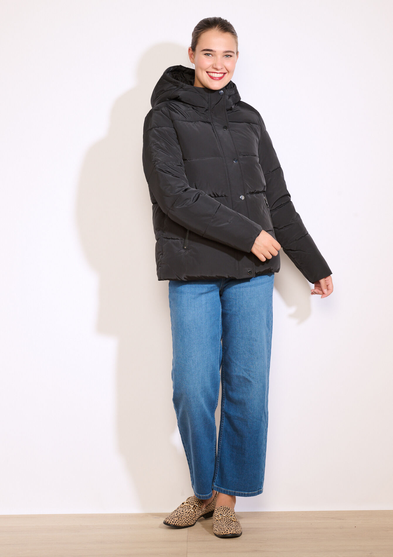 Doudoune courte matelassée - BLACK - 23000736_1119