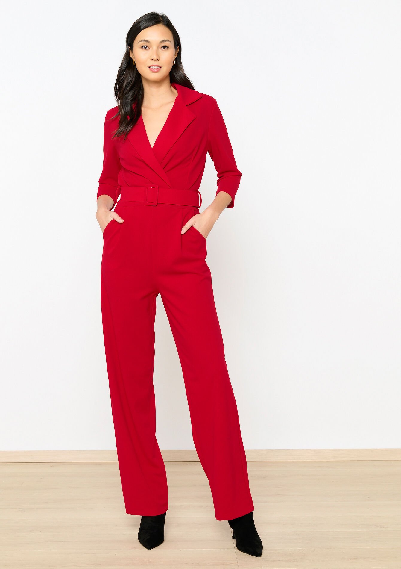 Combinaison avec col, Combinaison avec col - RED LIPSTICK - 06004468_5310