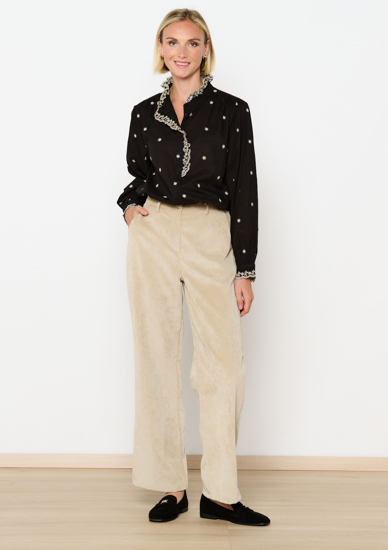 Hemd met borduursel - BLACK - 05702604_1119