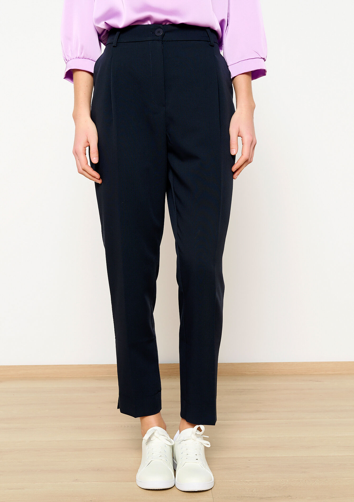 Cigarette trousers, Cigarette trousers - NAVY BASIC - 06100597_2723