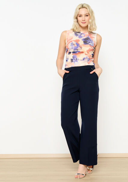 Wide trousers - NAVY BASIC - 06100613_2723