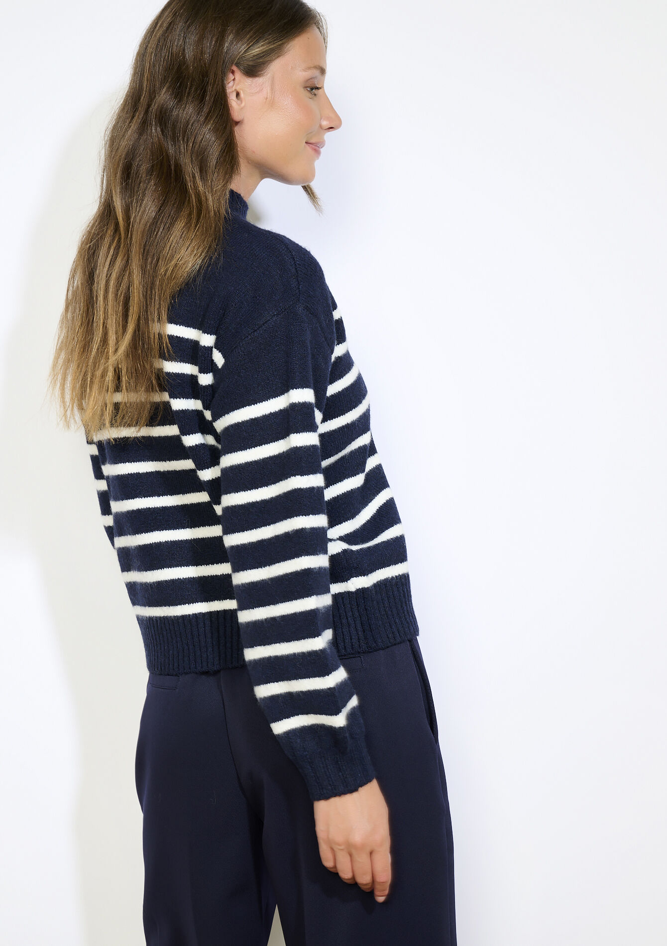 Nautical striped jumper, Nautical striped jumper - NAVY BASIC - 04006930