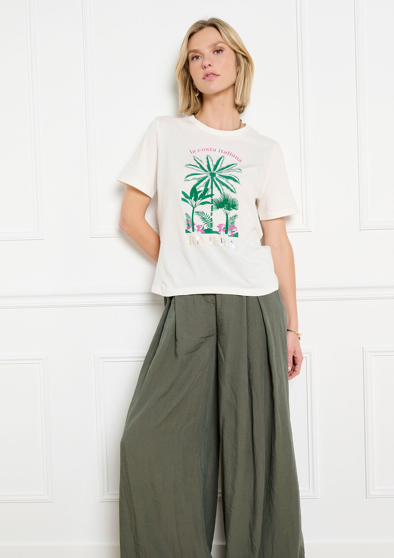 Irriserend tekstshirt, Irriserend tekstshirt, , back