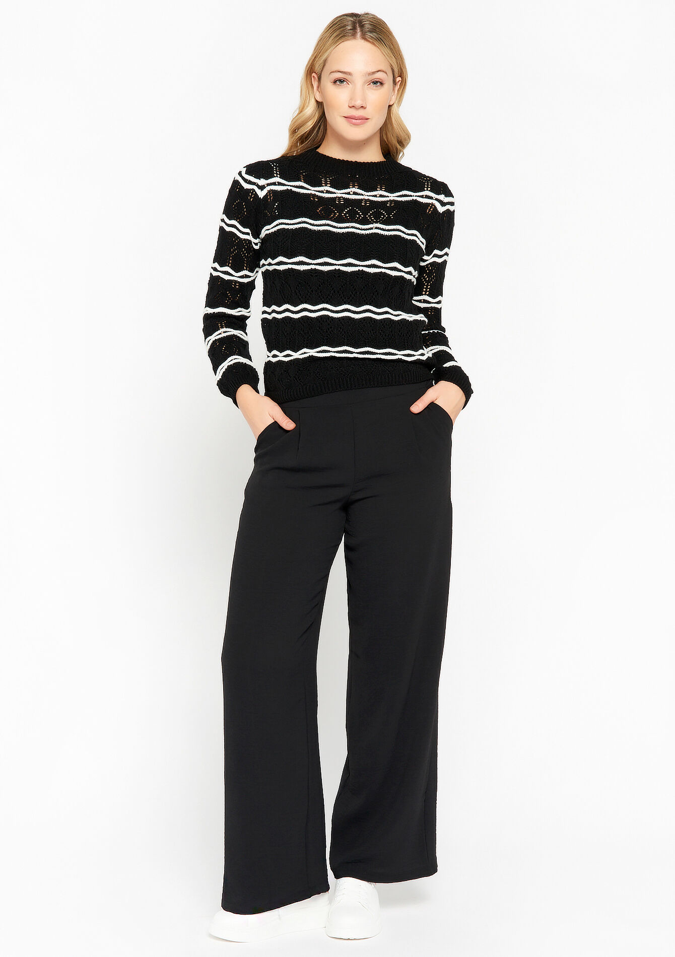 Geklede broek, Geklede broek - BLACK - 06600709_1119