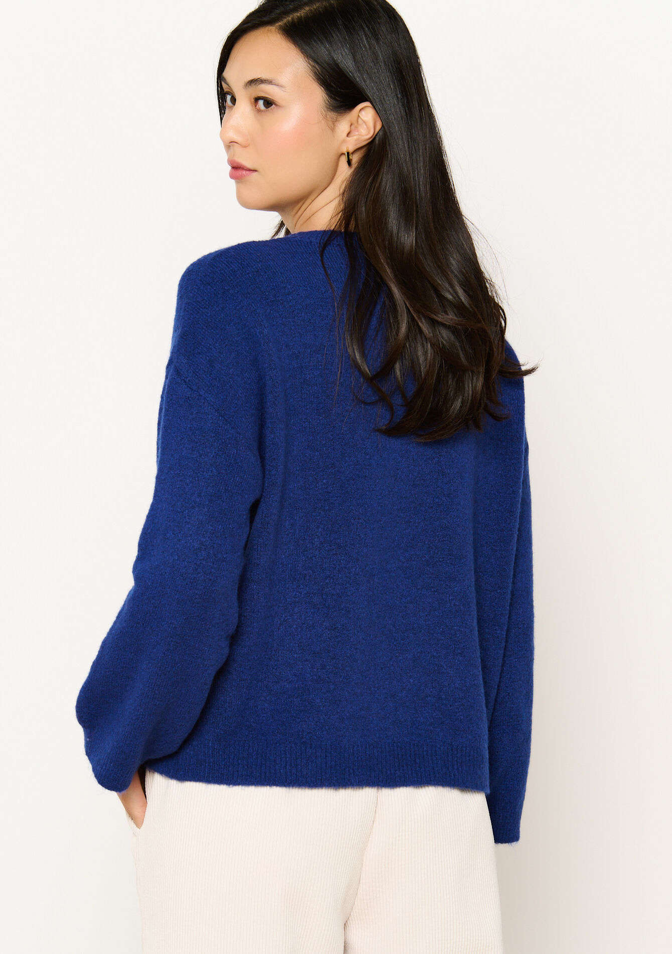 Trui met afhangende mouwen, Trui met afhangende mouwen - ELECTRIC BLUE - 1119531