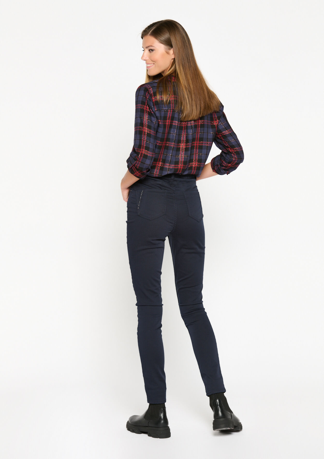 Skinny broek, Skinny broek - NAVY BASIC - 06004234_2723