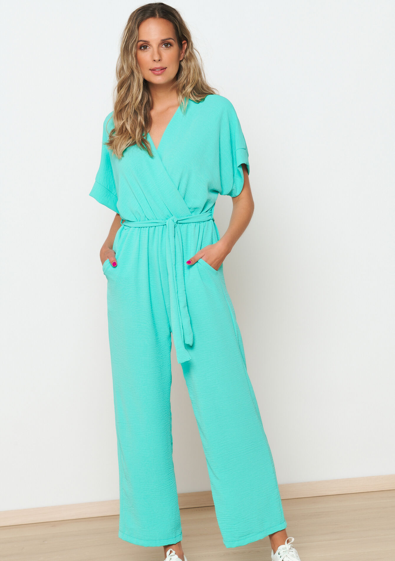 Jumpsuit met kimono-effect, Jumpsuit met kimono-effect - BLUE LAGOON - 06004511_2521