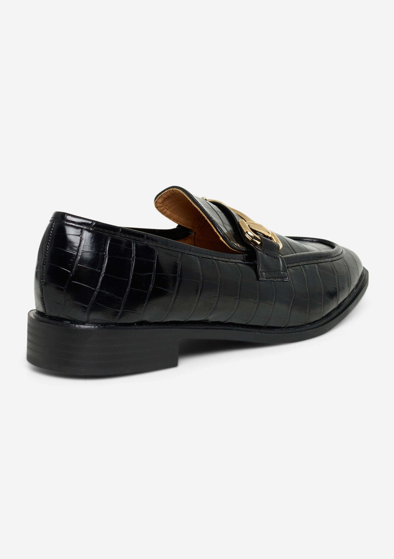 Glossy buckle loafers, Glossy buckle loafers - BLACK - 13200064_1119