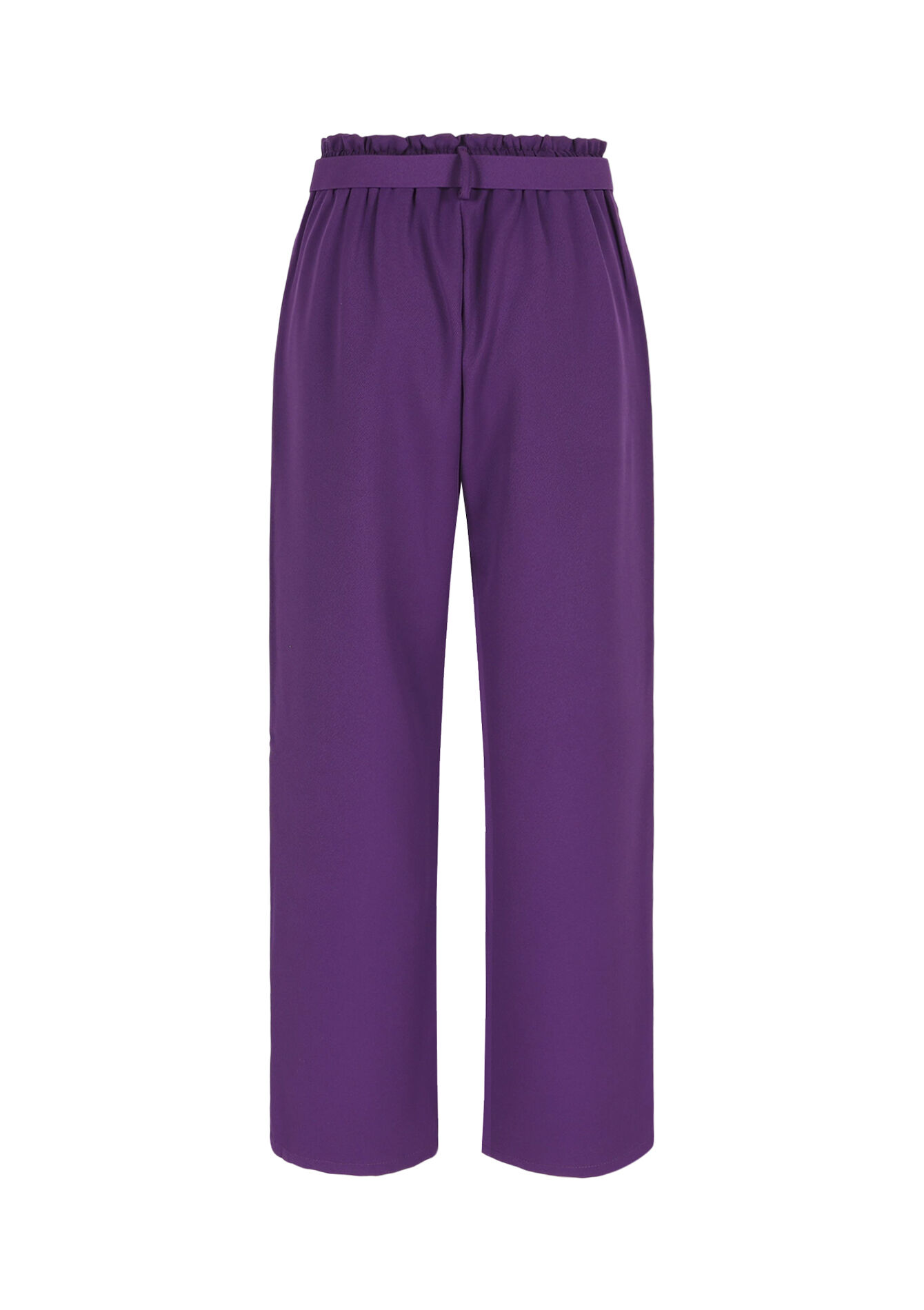 Taillebroek met ceintuur - PURPLE - 06601110_5902