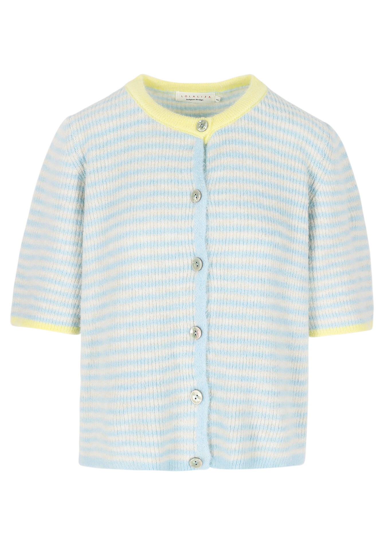 Delicate striped cardigan, Delicate striped cardigan - LT BLUE - 04101336_2519