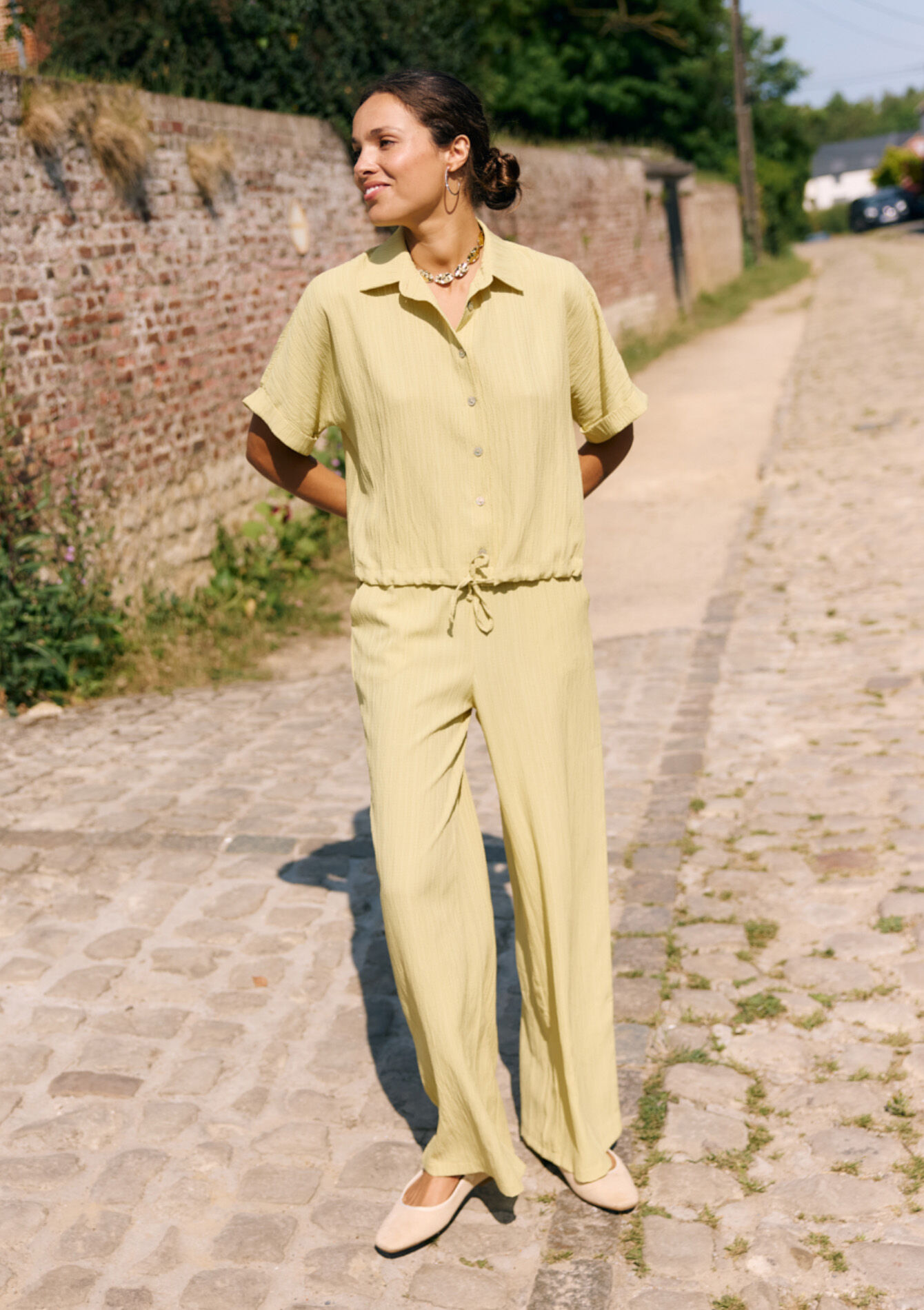 Pantalon fluide moderne, , back