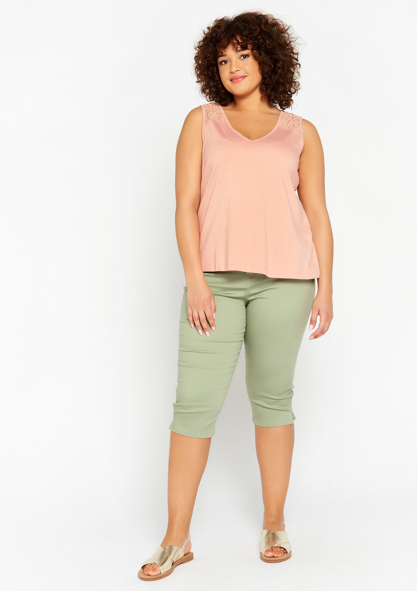 Top with lace - NUDE PINK - 02200341_1301