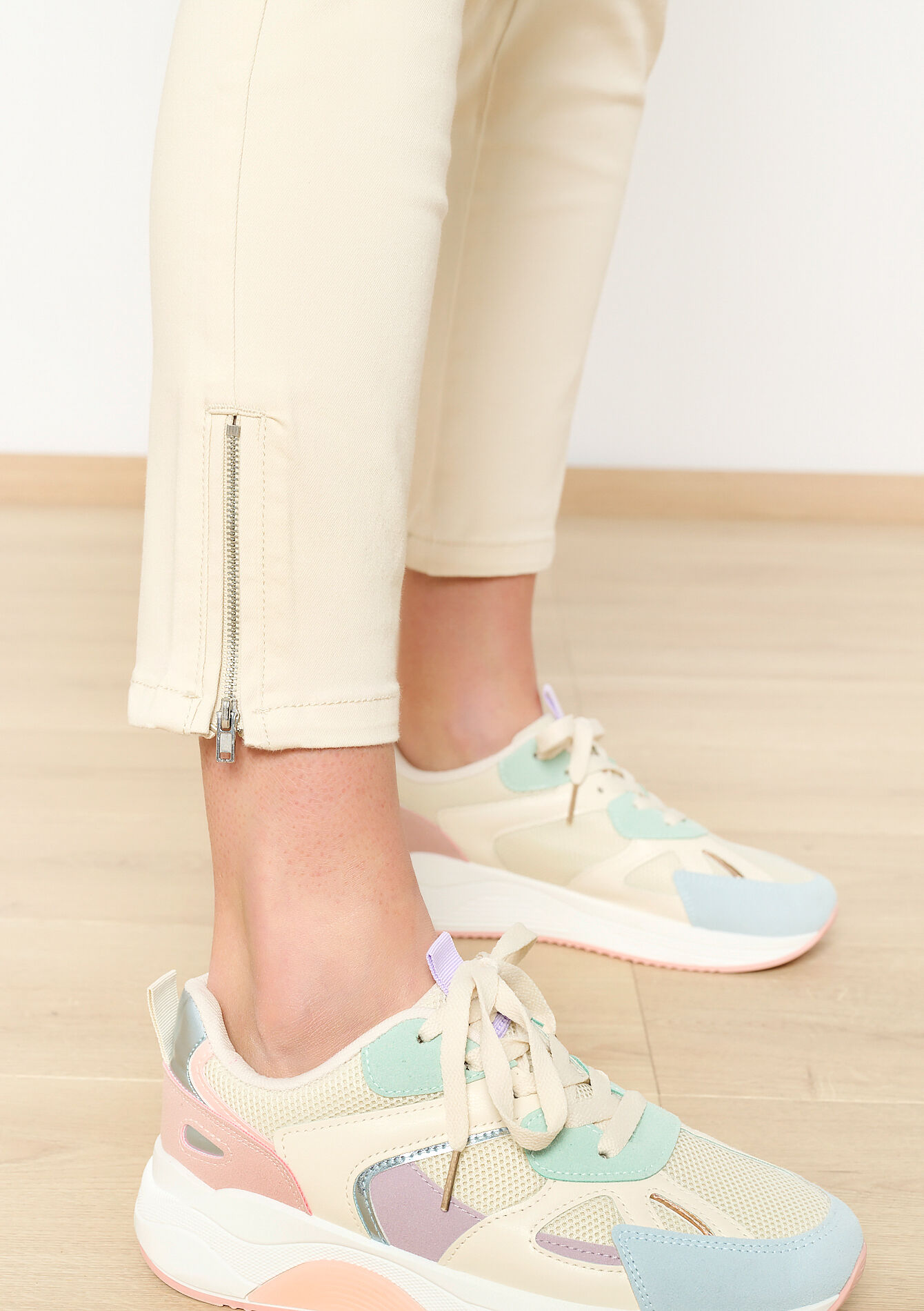 Slimfit broek - LT BEIGE - 06004457_2527