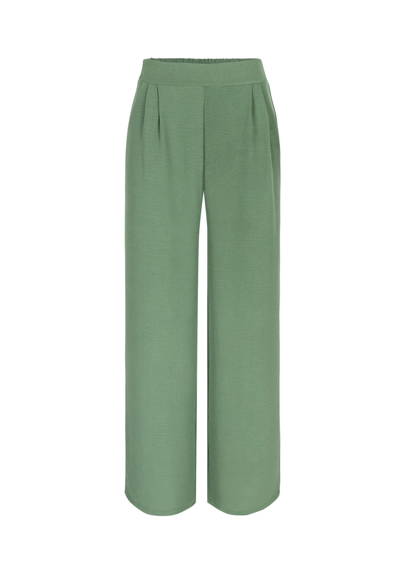 Wijde pantalon - KHAKI STRAW - 06600821_2544