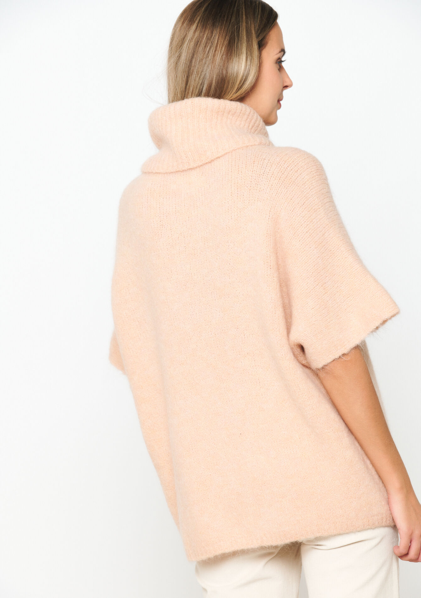 Poncho met rolkraag - NUDE LOTUS - 04006397_4118