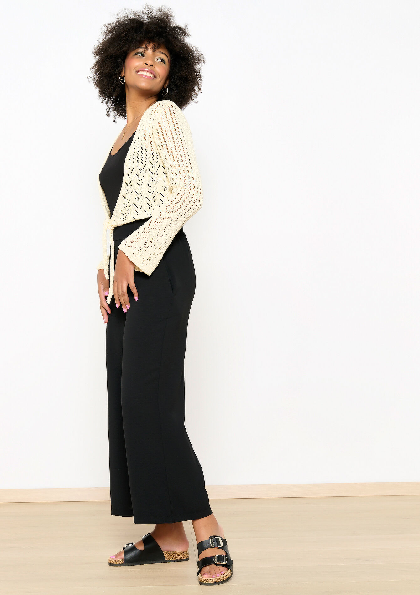 Boléro en macramé, Boléro en macramé - LT BEIGE - 04006601_2527