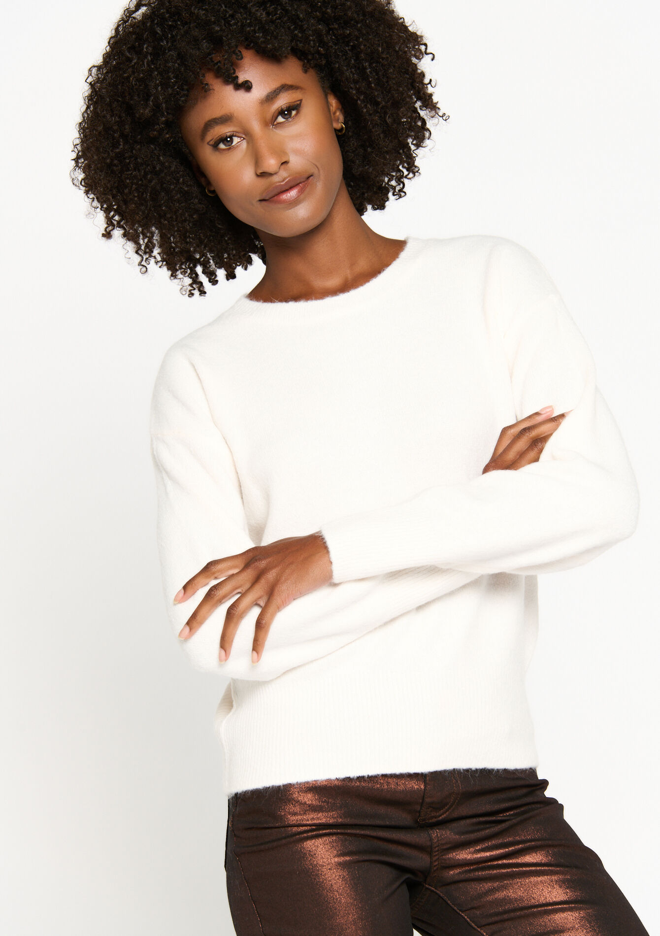 Zachte trui - VANILLA WHITE - 04006191_1013