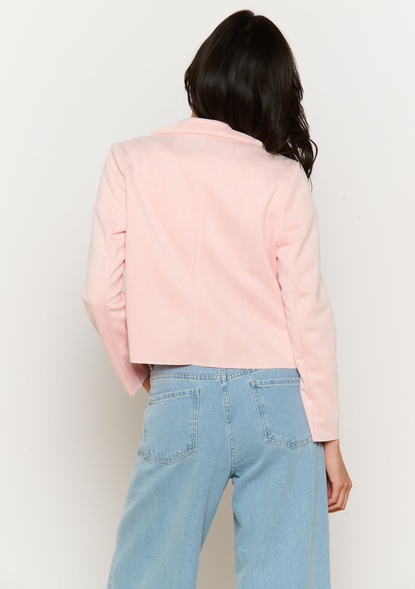 Veste courte en suédine, Veste courte en suédine - NUDE LOTUS - 09001477_4118