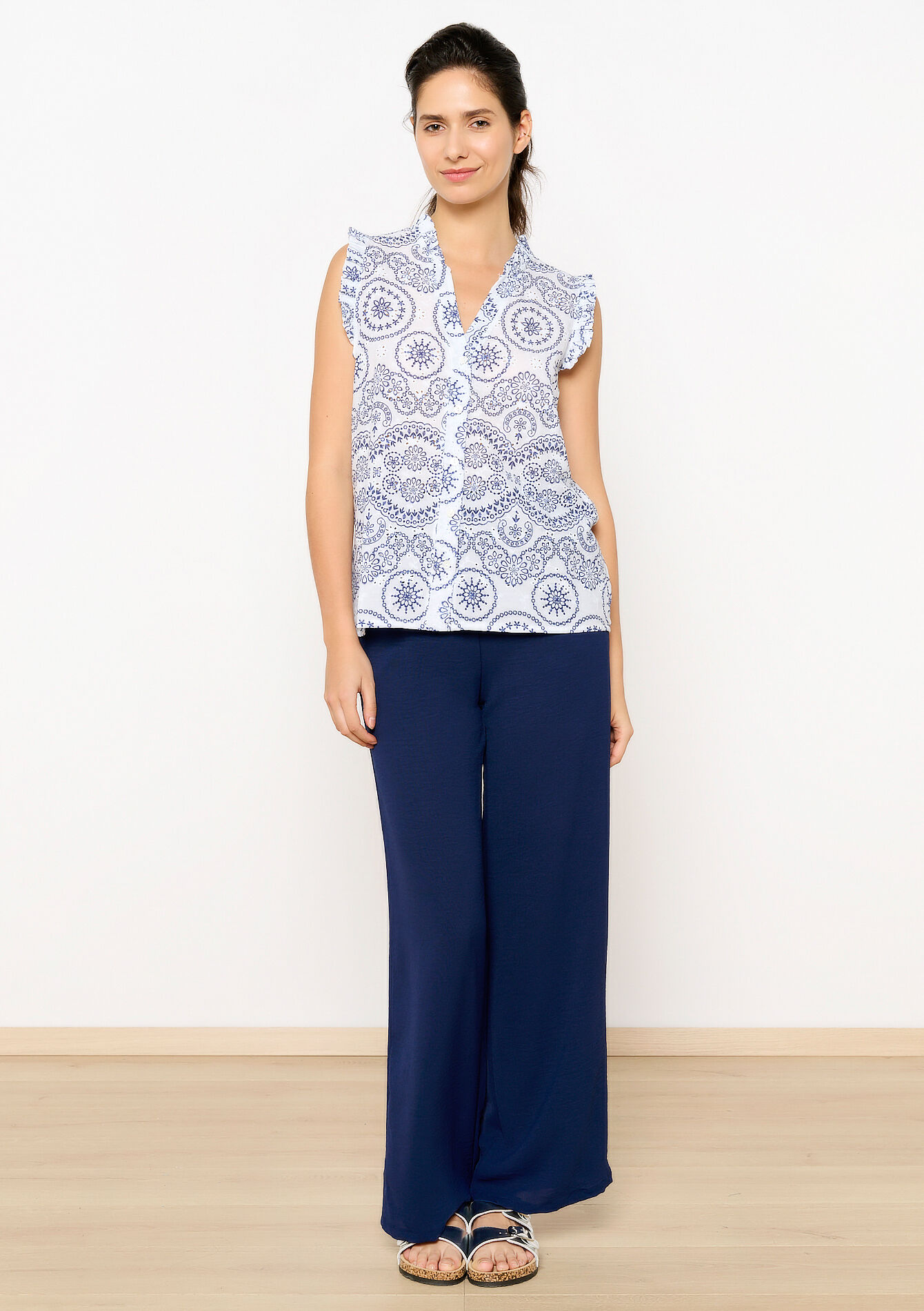 Chemise sans manches à imprimé, Chemise sans manches à imprimé - OFFWHITE - 1109441