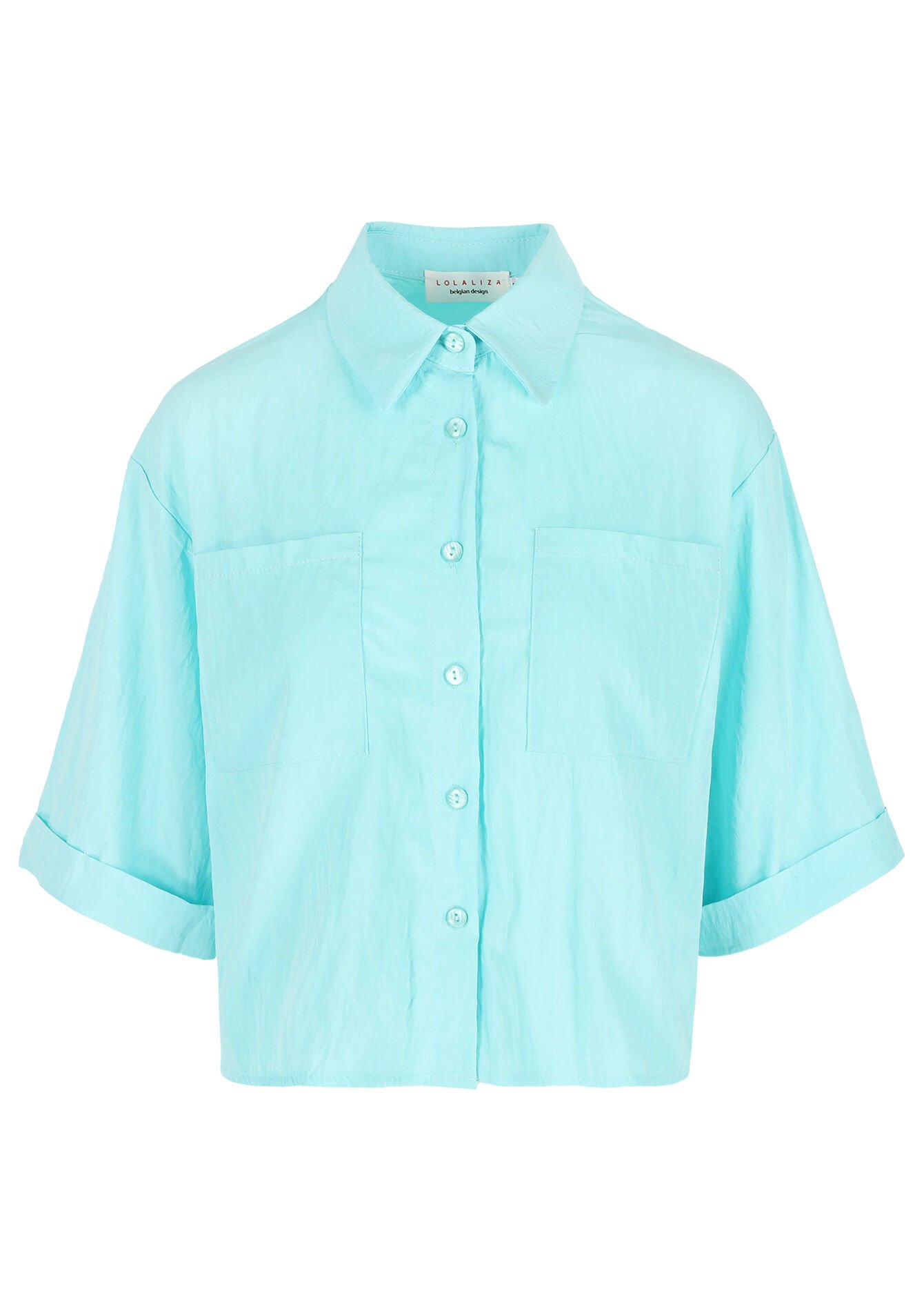 Short-sleeved shirt, Short-sleeved shirt - TURQUOISE - 05702550_1759