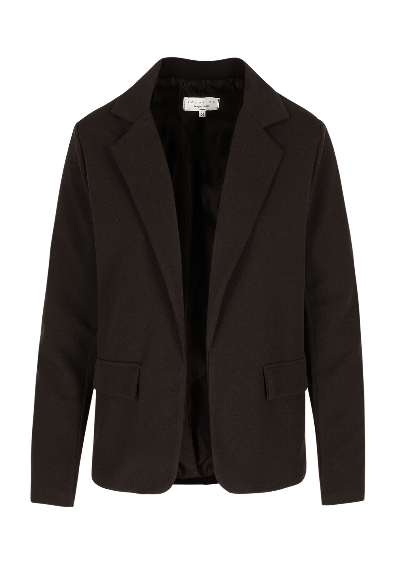Getailleerde blazer, Getailleerde blazer - BROWN DARK CHOCOLATE - 09101086_3720